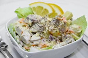 Salmon milk salad