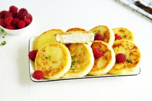 Pp cheesecakes with cottage cheese and rice flour