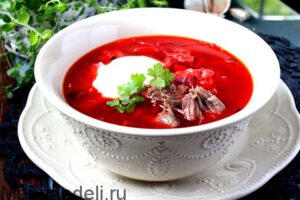 The recipe for borscht is classic