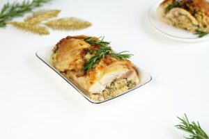 Festive chicken roll for the new year