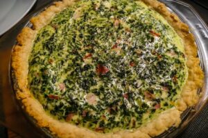 Greek pie with Chorizo, Feta and smoked brisket