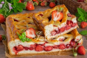Strawberry pie on yeast test