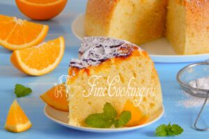 Orange cupcake in a slow cooker