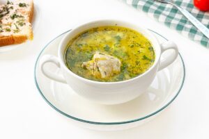 Classic chicken soup with rice