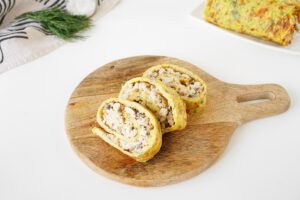 Rule from zucchini with minced meat