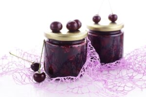 Cherry in jelly for the winter