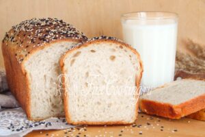Wheat bread on rye sourdough
