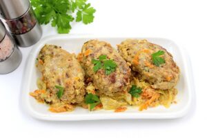 Lazy cabbage rolls in sour cream sauce