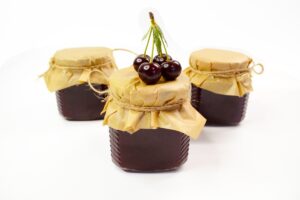 Thick cherry jam without bones