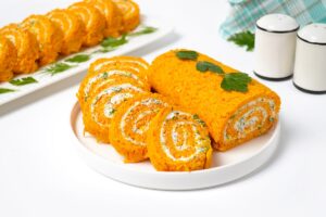 Roulet with carrots and cheese