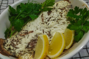 Crucian carp in sour cream without bones