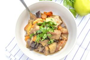 Eggplant with meat in Georgian style