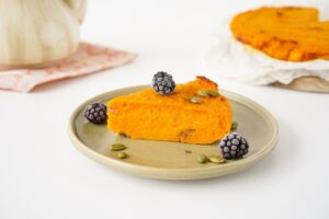 Tender pumpkin casserole in the oven