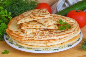 Quick cheese flatbreads